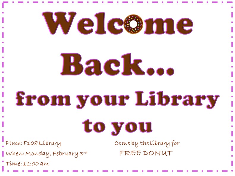 Welcome Back-- Eagle Pass | Library